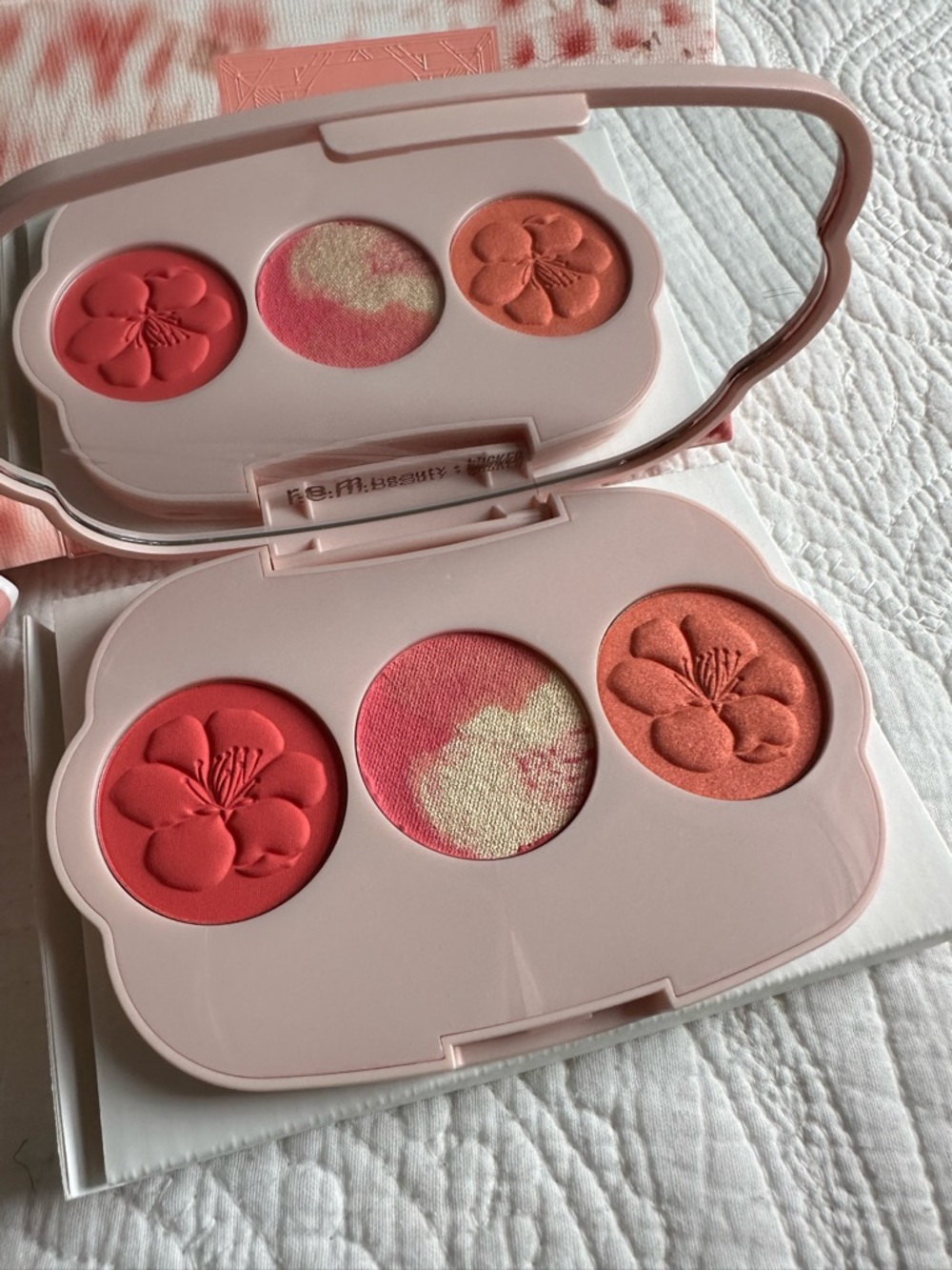 R.E.M. Beauty Wicked Cherry Blossom Blush Palette .
